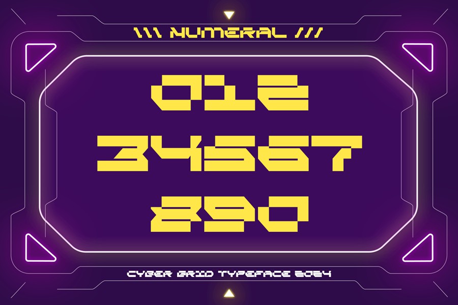 现代未来派品牌徽标网站游戏设计装饰英文字体安装包 Cyber Grid Cyber Crypto Font 设计素材 第5张-素材湾丨精选海外优质设计素材资源 现代未来派品牌徽标网站游戏设计装饰英文字体安装包 Cyber Grid Cyber Crypto Font 设计素材 sucaiwan.com