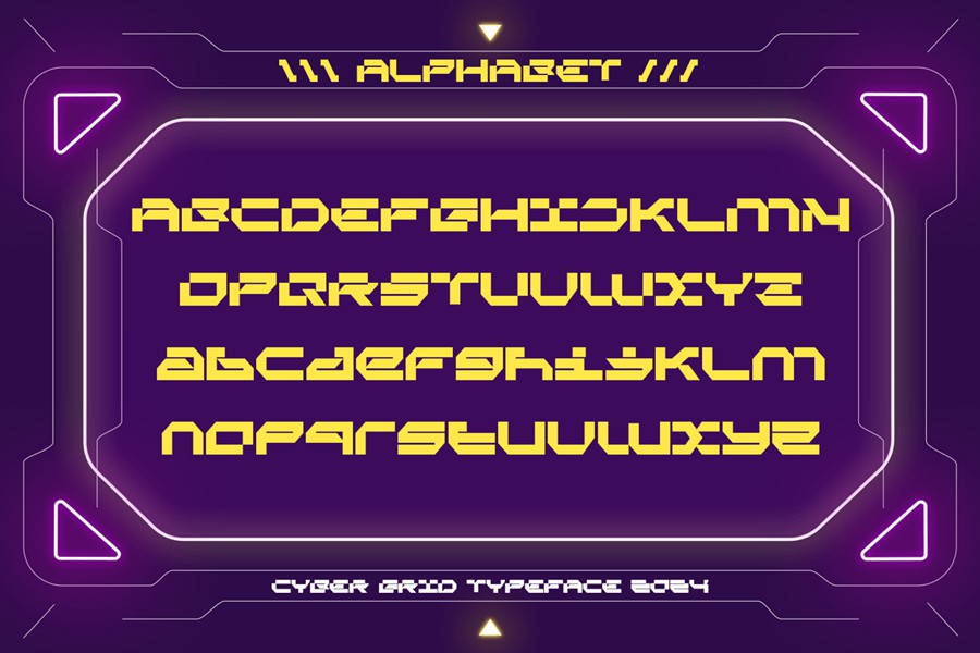 现代未来派品牌徽标网站游戏设计装饰英文字体安装包 Cyber Grid Cyber Crypto Font 设计素材 第9张-素材湾丨精选海外优质设计素材资源 现代未来派品牌徽标网站游戏设计装饰英文字体安装包 Cyber Grid Cyber Crypto Font 设计素材 sucaiwan.com