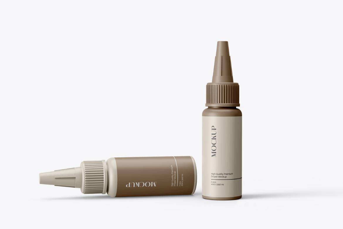 13款简约药物化妆品滴管瓶挤压瓶包装盒设计PS展示贴图效果图样机模板 Nozzle Applicator Bottle Mockup with Box 1oz 样机素材 第4张-素材湾丨精选海外优质设计素材资源 13款简约药物化妆品滴管瓶挤压瓶包装盒设计PS展示贴图效果图样机模板 Nozzle Applicator Bottle Mockup with Box 1oz 样机素材 sucaiwan.com