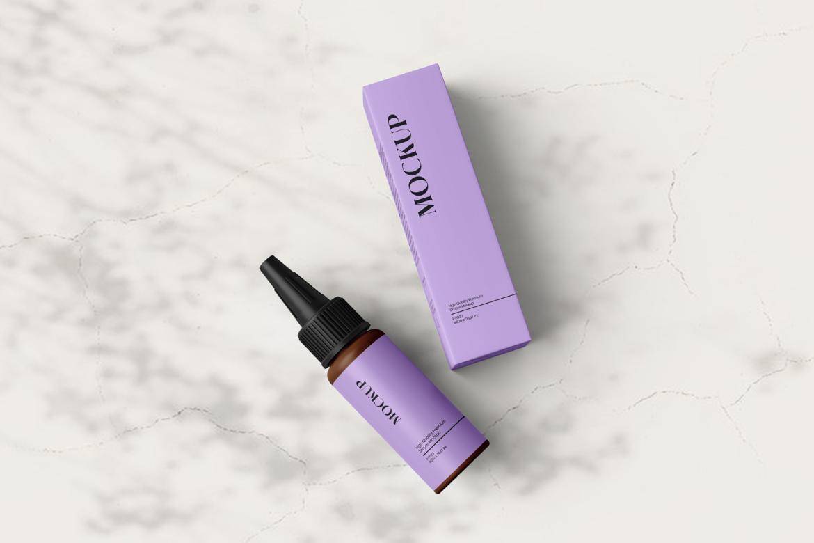 13款简约药物化妆品滴管瓶挤压瓶包装盒设计PS展示贴图效果图样机模板 Nozzle Applicator Bottle Mockup with Box 1oz 样机素材 第6张-素材湾丨精选海外优质设计素材资源 13款简约药物化妆品滴管瓶挤压瓶包装盒设计PS展示贴图效果图样机模板 Nozzle Applicator Bottle Mockup with Box 1oz 样机素材 sucaiwan.com