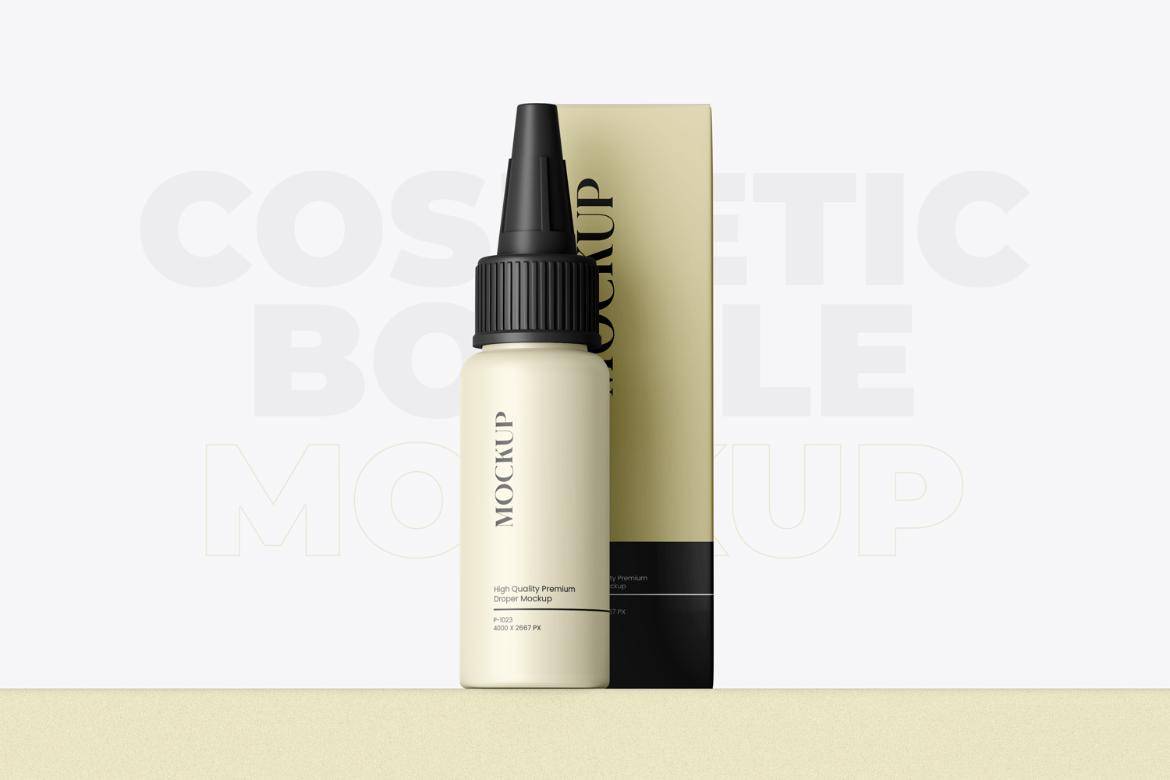 13款简约药物化妆品滴管瓶挤压瓶包装盒设计PS展示贴图效果图样机模板 Nozzle Applicator Bottle Mockup with Box 1oz 样机素材 第13张-素材湾丨精选海外优质设计素材资源 13款简约药物化妆品滴管瓶挤压瓶包装盒设计PS展示贴图效果图样机模板 Nozzle Applicator Bottle Mockup with Box 1oz 样机素材 sucaiwan.com