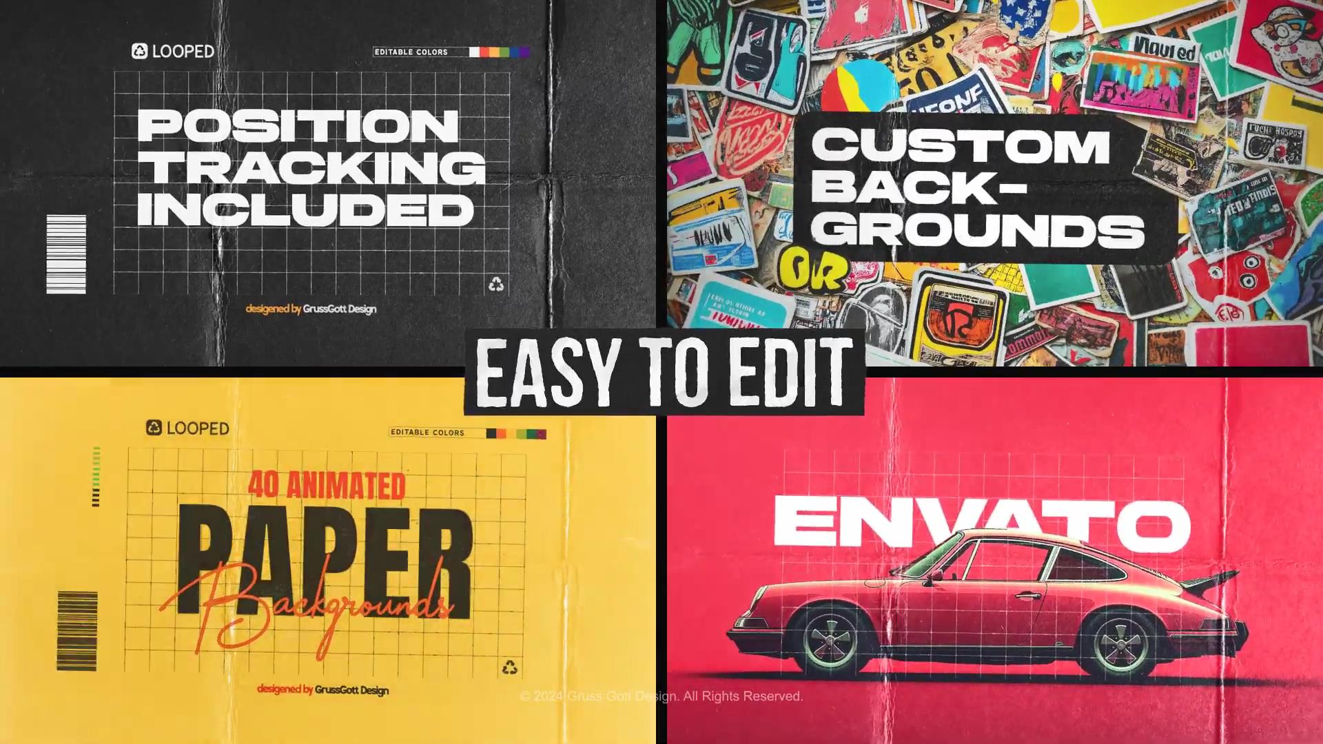 AE模板:40种创意复古手工剪切氛围皱巴巴撕裂纸张纹理无缝循环定格动画 , 第6张-素材湾丨精选海外优质设计素材资源 AE模板:40种创意复古手工剪切氛围皱巴巴撕裂纸张纹理无缝循环定格动画 , sucaiwan.com