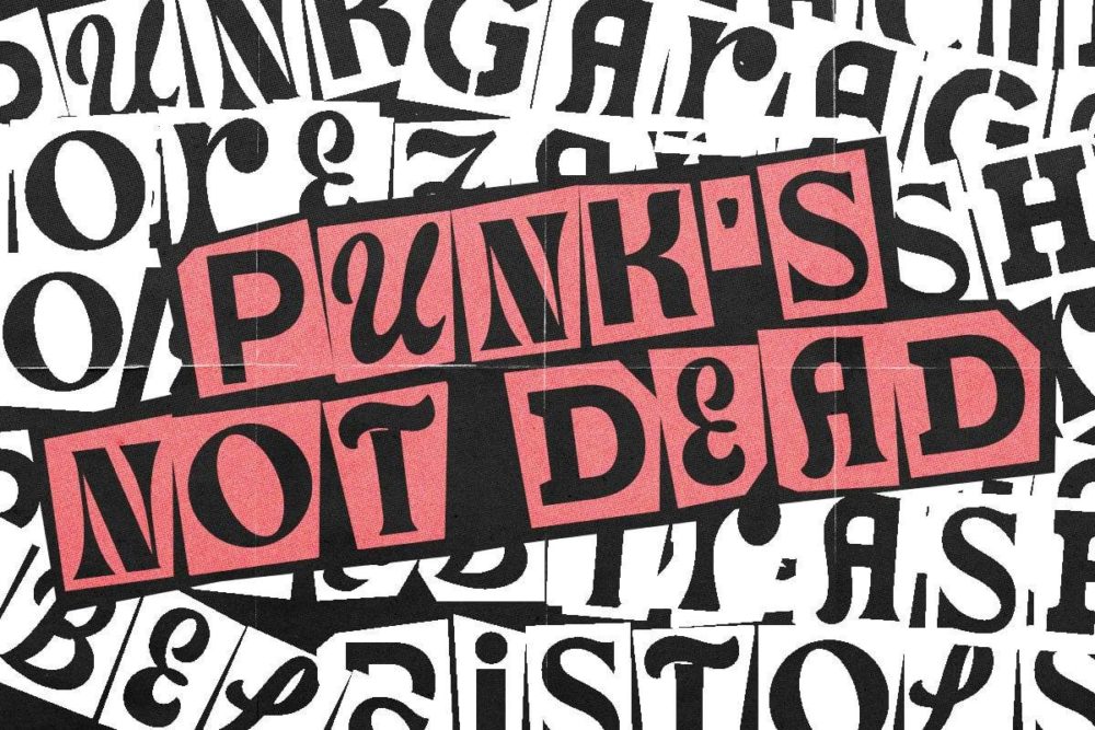 赛博朋克风杂志广告邀请函徽标设计装饰英文字体安装包 Dirty Punk 设计素材 sucaiwan.com