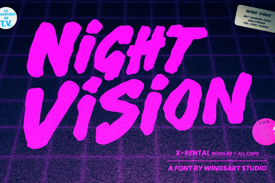 复古恐怖杂志漫画海报徽标设计手写英文字体安装包 X-Rental – 1980s Retro VHS Horror Font 设计素材 第4张-素材湾丨精选海外优质设计素材资源 复古恐怖杂志漫画海报徽标设计手写英文字体安装包 X-Rental – 1980s Retro VHS Horror Font 设计素材 sucaiwan.com