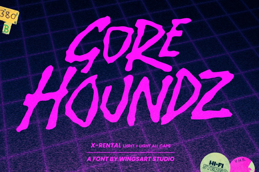 复古恐怖杂志漫画海报徽标设计手写英文字体安装包 X-Rental – 1980s Retro VHS Horror Font 设计素材 第8张-素材湾丨精选海外优质设计素材资源 复古恐怖杂志漫画海报徽标设计手写英文字体安装包 X-Rental – 1980s Retro VHS Horror Font 设计素材 sucaiwan.com