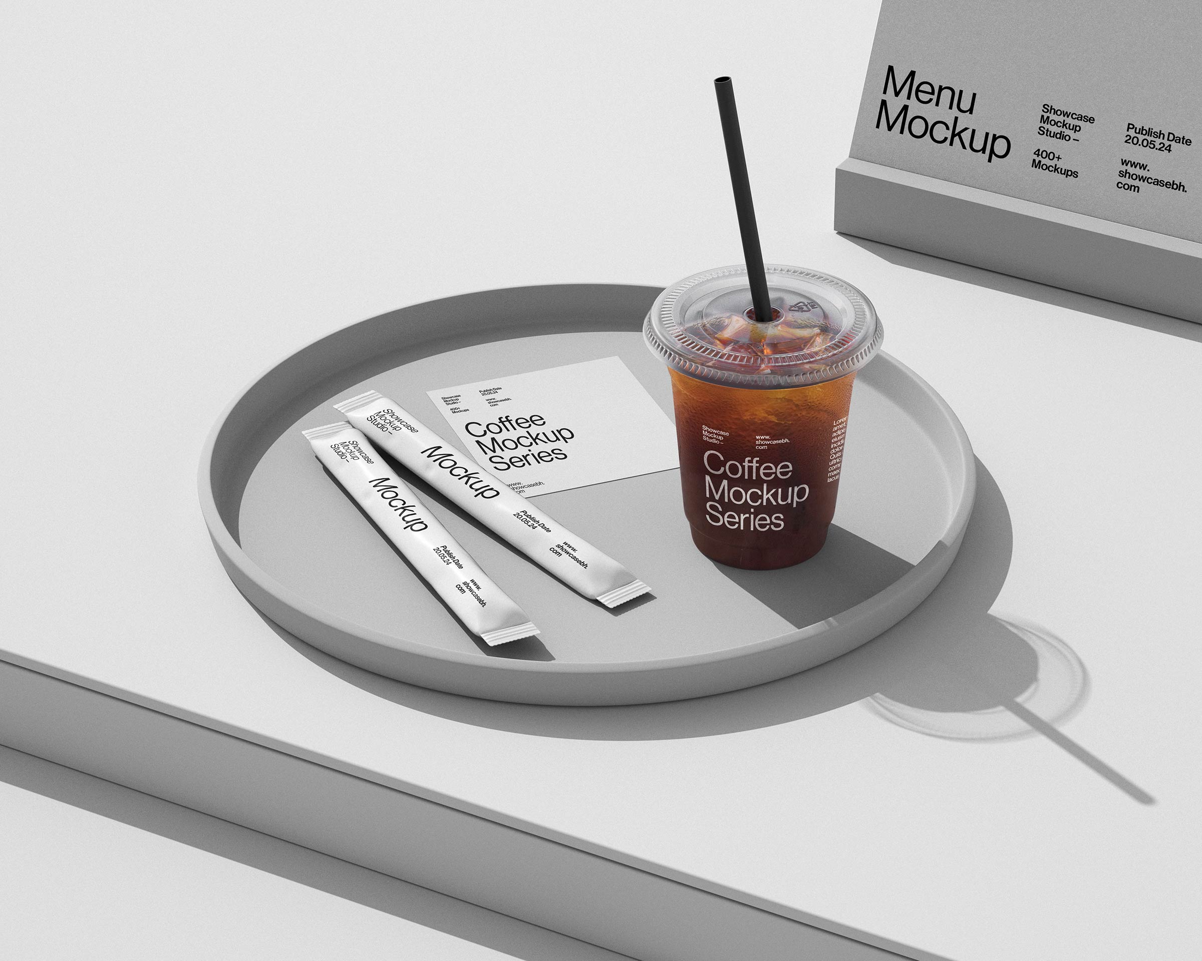 12款高级ins风咖啡品牌vi设计外卖纸杯塑料杯包装袋展示效果图ps贴图样机模板 C_Coffee Mockup Bundle 样机素材 sucaiwan.com