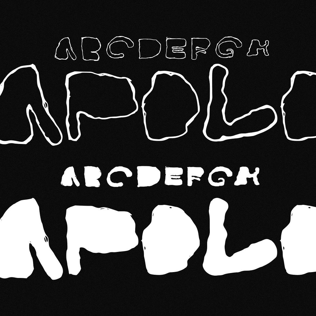 英文字体”涂鸦复古迷幻抽象Y2K艺术英文标题排版手写装饰性西文字体 Ciux – Typeface demo , sucaiwan.com