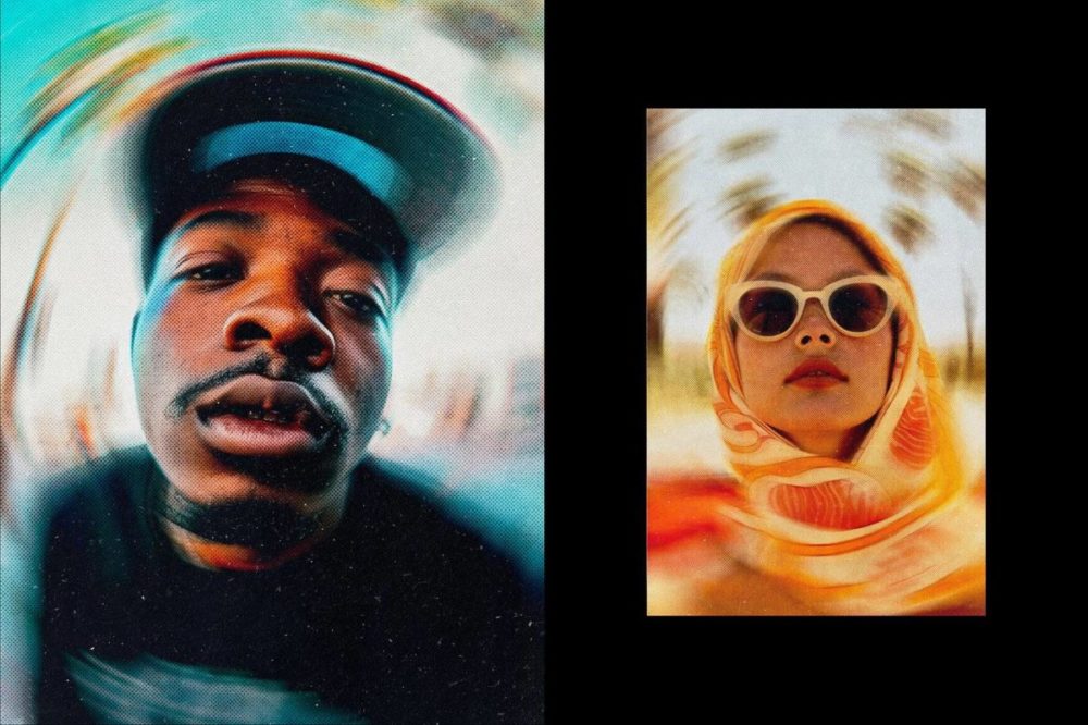 失真模糊旋转半色调照片效果PS特效滤镜样机 Halftone Spinning Blur Photo Effect 插件预设 sucaiwan.com