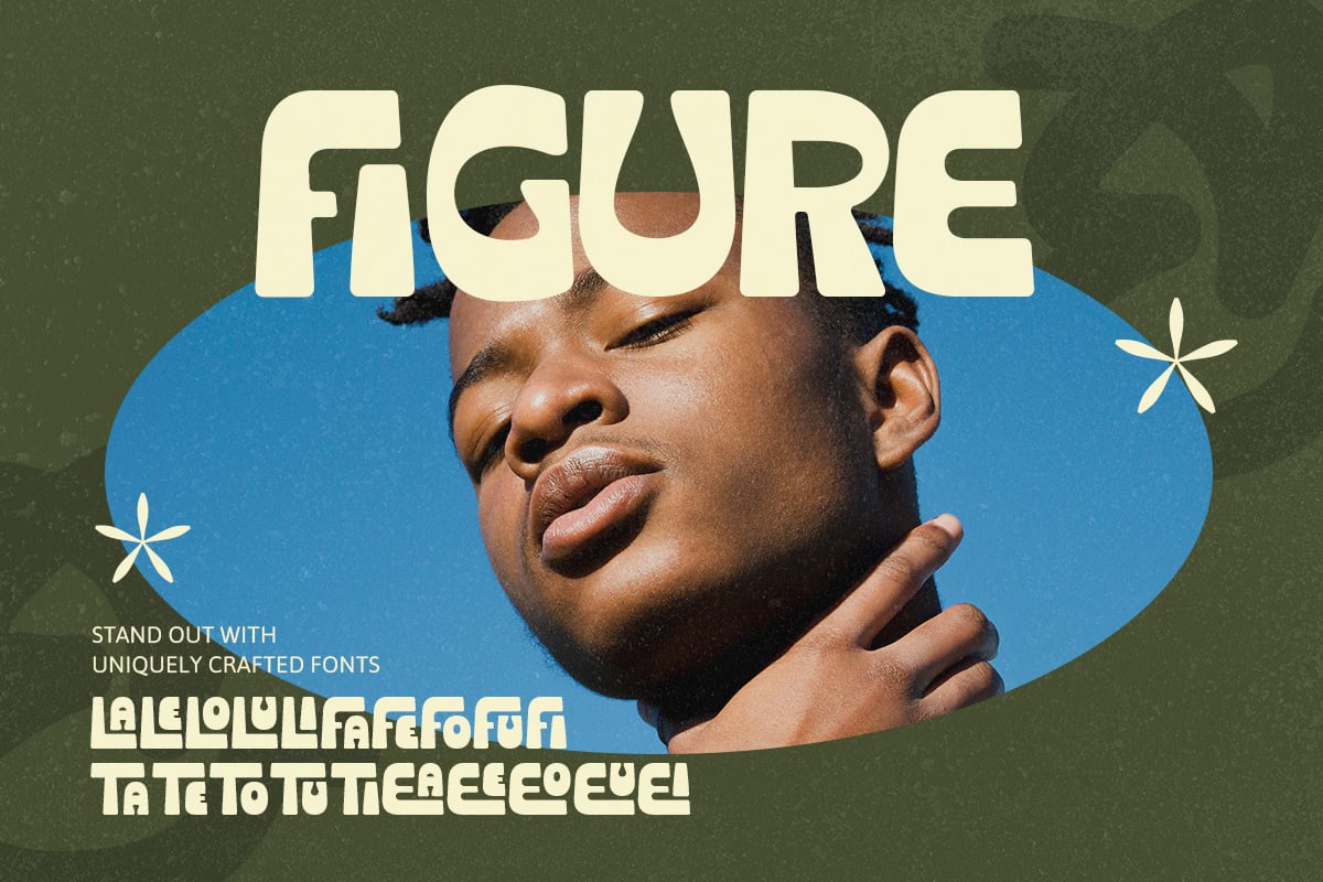 英文字体：复古清新趣味粗体圆润卡通logo徽标杂志画册海报排版衬线字体 Crupies - Bold Reverse Contrast Font 设计素材 sucaiwan.com