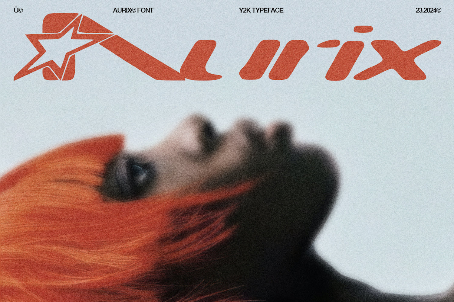 英文字体：复古Y2K艺术科技未来抽象英文标题排版手写装饰性字体 Aürix – Y2k Typeface 设计素材 sucaiwan.com