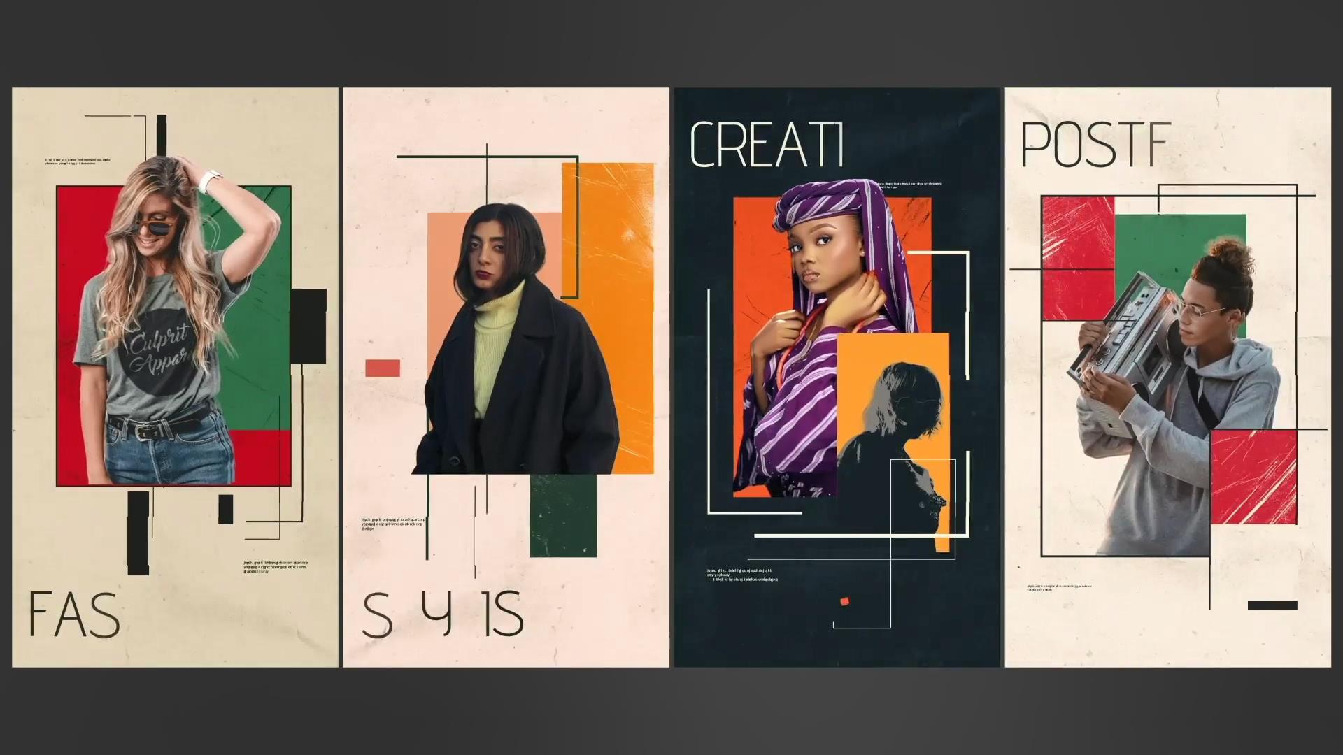 AE模板: 抽象拼贴艺术品牌手绘纹理美学人物介绍开场片头 Block Slides Stories for After Effects , 第1张-素材湾丨精选海外优质设计素材资源 AE模板: 抽象拼贴艺术品牌手绘纹理美学人物介绍开场片头 Block Slides Stories for After Effects , sucaiwan.com