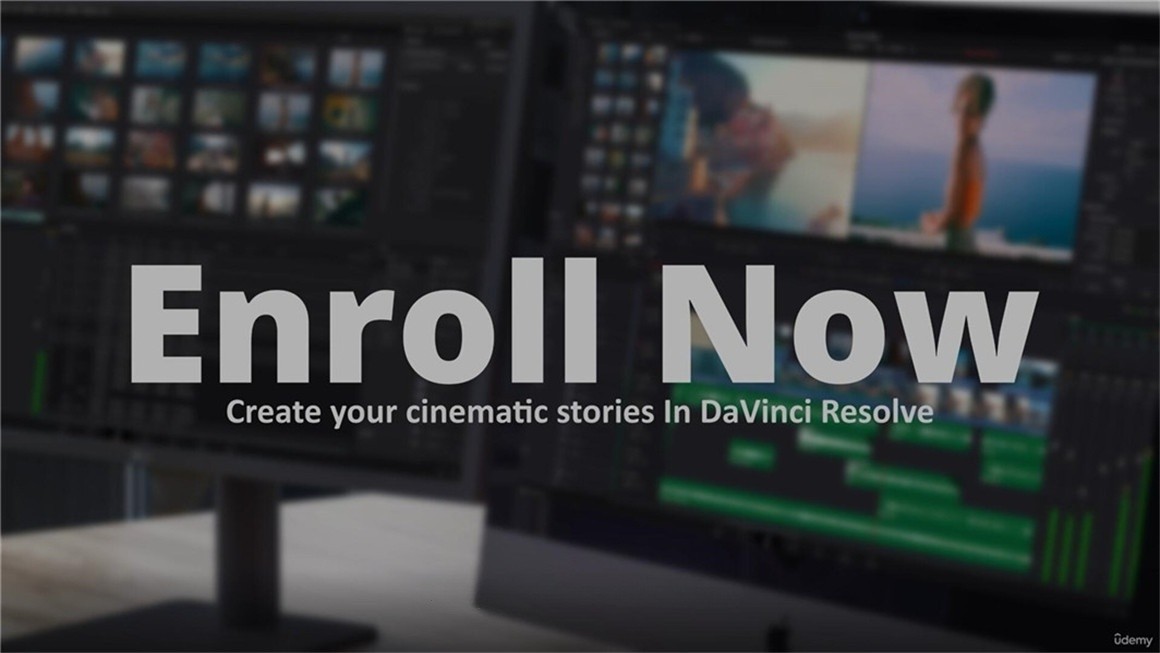 大师课程:达芬奇编辑色彩分级视觉图形终极视频编辑训练营 Udemy DaVinci Resolve: Video Editing in DaVinci Resolve , 第4张-素材湾丨精选海外优质设计素材资源 大师课程:达芬奇编辑色彩分级视觉图形终极视频编辑训练营 Udemy DaVinci Resolve: Video Editing in DaVinci Resolve , sucaiwan.com
