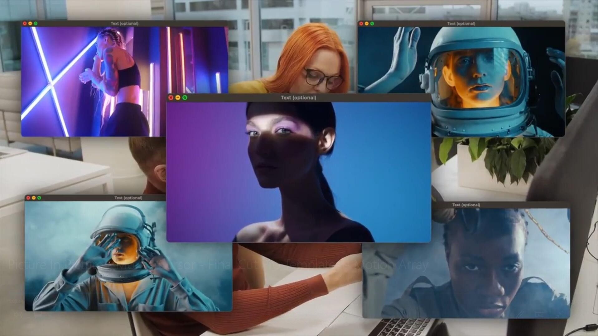 FCPX插件：真实Windows弹窗视频游戏直播课程画中画动画 , sucaiwan.com