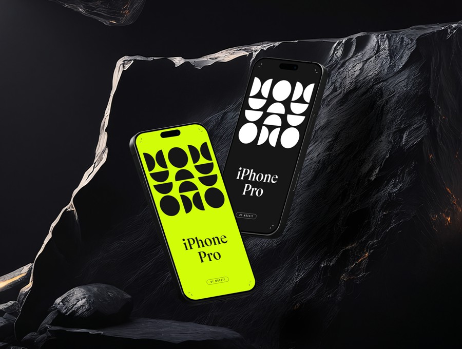 黑化风多角度app设计展示苹果iphone 16 pro手机贴图样机ps/figma模板素材 iPhone 16 Pro Mockups Vol.03 样机素材 第4张-素材湾丨精选海外优质设计素材资源 黑化风多角度app设计展示苹果iphone 16 pro手机贴图样机ps/figma模板素材 iPhone 16 Pro Mockups Vol.03 样机素材 sucaiwan.com