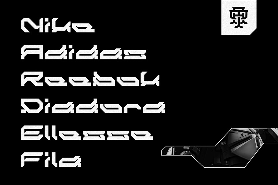 未来科幻赛博朋克硬核先锋机能机甲潮流几何风PSAI英文字体安装包 Medival Typeface Font 设计素材 sucaiwan.com
