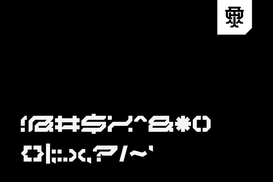 未来科幻赛博朋克硬核先锋机能机甲潮流几何风PSAI英文字体安装包 Medival Typeface Font 设计素材 sucaiwan.com