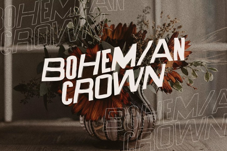 英文字体：复古Y2K迷幻手写线性轮廓标题婚礼情绪邀请函海报封面排版字体 VIGNY - Psychedelic Display Font , sucaiwan.com