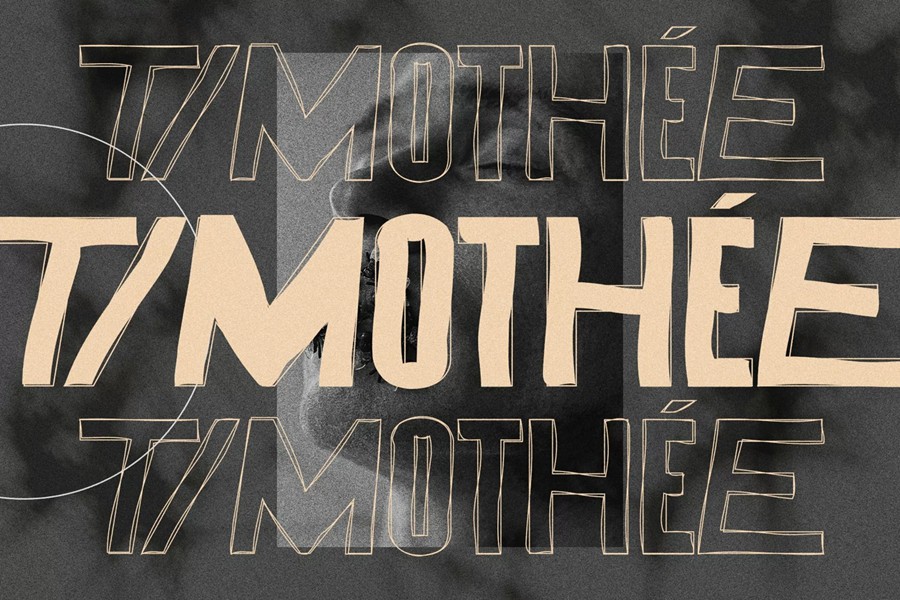 英文字体：复古Y2K迷幻手写线性轮廓标题婚礼情绪邀请函海报封面排版字体 VIGNY - Psychedelic Display Font , sucaiwan.com