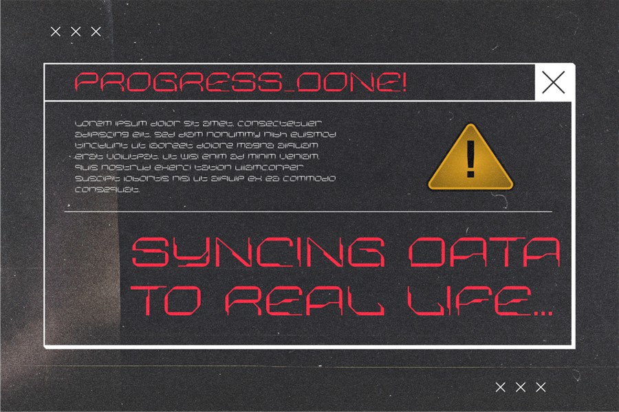 未来科幻人工智能机能机甲先锋硬核科技感PSAI英文字体安装包 Neckle Typeface Tech 设计素材 sucaiwan.com