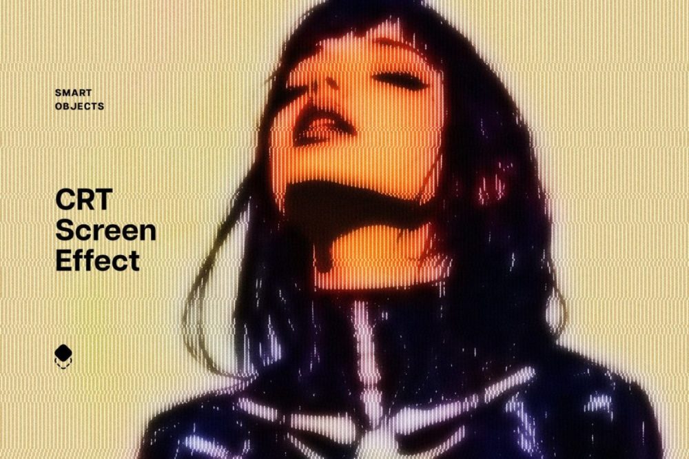 复古电视屏幕模拟CRT照片效果PS特效滤镜插件样机 CRT Photo Effect 插件预设 sucaiwan.com