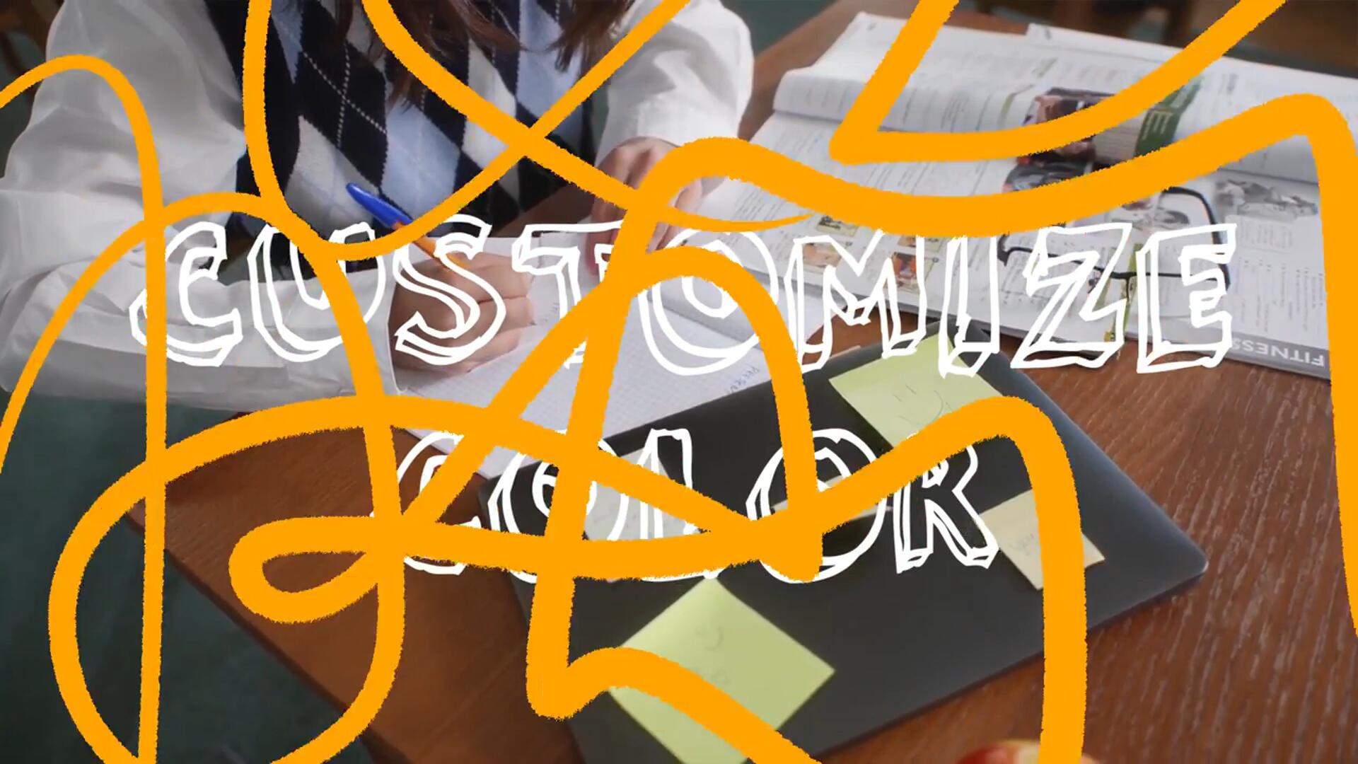 达芬奇模板：9个复古街头马克笔艺术手绘涂鸦笔迹线条无缝转场过渡 , sucaiwan.com