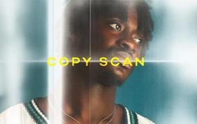 失真粗糙打印扫描纹理模拟照片效果PS特效滤镜样机 Copy Scan Photo Effect & Textures