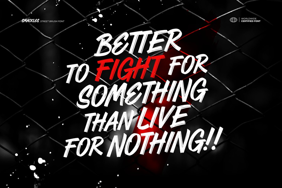 时尚涂鸦街头服饰杂志海报设计手写英文字体安装包 Smackles – Street Brush Font 设计素材 sucaiwan.com