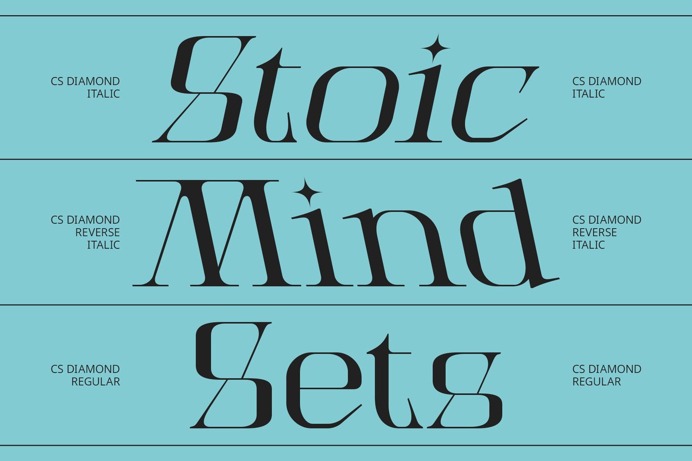 现代优雅品牌海报广告徽标设计衬线英文字体安装包 Diamond – Serif Font 设计素材 sucaiwan.com