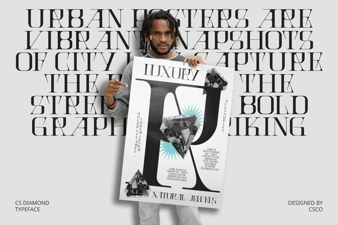 现代优雅品牌海报广告徽标设计衬线英文字体安装包 Diamond – Serif Font 设计素材 sucaiwan.com