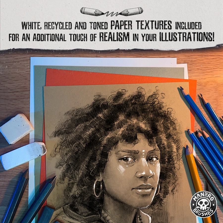 44款传统素描铅笔炭笔手绘线条阴影纹理绘画效果procreate笔刷画笔素材 Pencilmania: A Spectacular Graphite Brush Set for Procreate 笔刷资源 sucaiwan.com