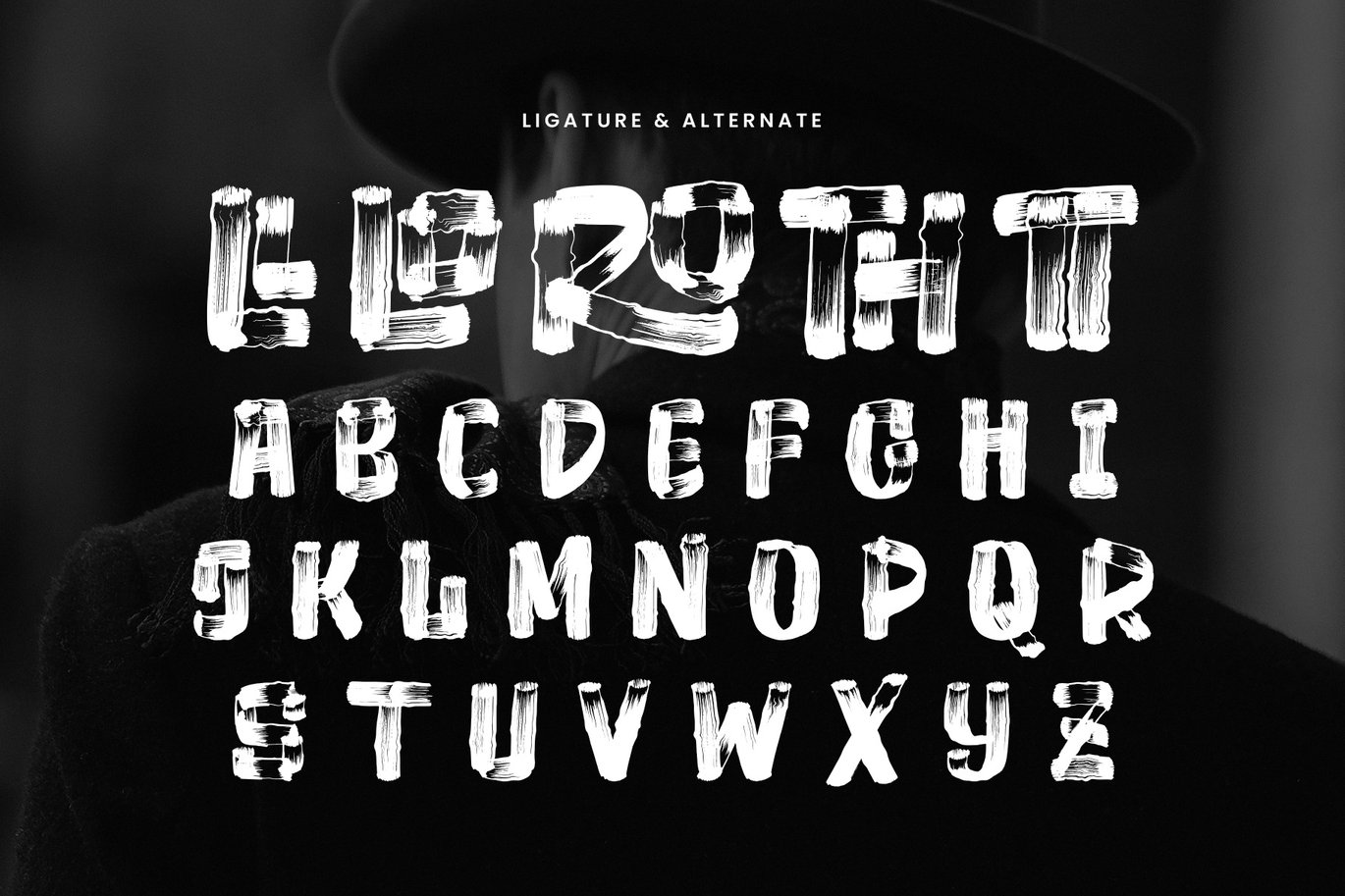 英文字体:复古粗糙水墨毛笔画笔笔触纹理街头艺术感封面海报字体 Theroid - Urbanism Brush Font , 第6张-素材湾丨精选海外优质设计素材资源 英文字体:复古粗糙水墨毛笔画笔笔触纹理街头艺术感封面海报字体 Theroid - Urbanism Brush Font , sucaiwan.com