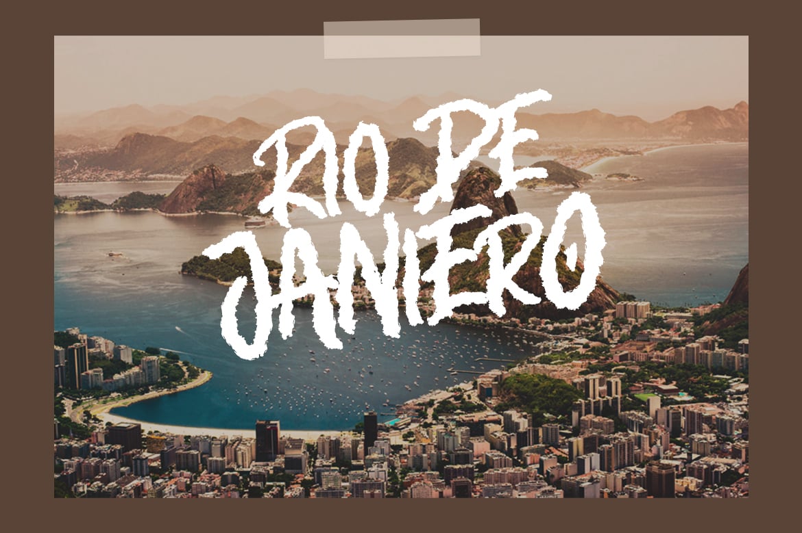 英文字体：复古自然粗犷干刷笔触手绘涂鸦笔触标记品牌海报服装摄影标题字体 Brocken - Caps Rough Font , sucaiwan.com