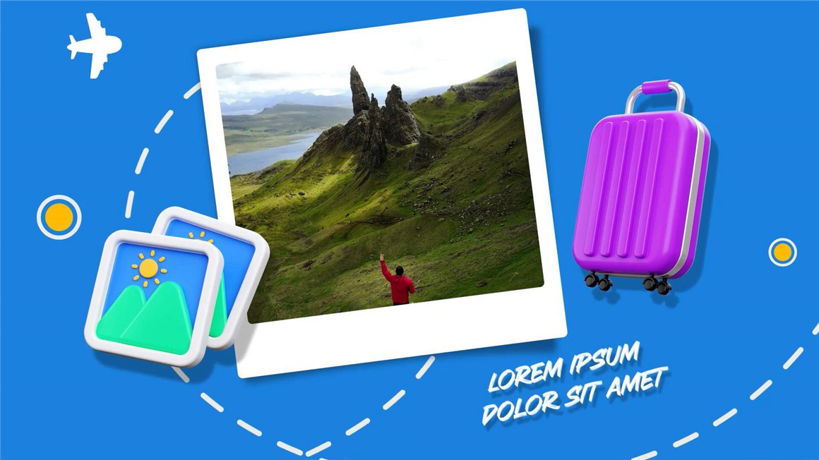 AE模板：冒险假日旅行照片VLOG节目栏目包装动画开场片头 , sucaiwan.com