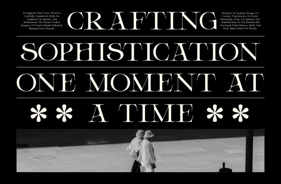 时尚优雅品牌杂志徽标设计衬线英文字体安装包 Elicen – Elegant Serif Font 设计素材 sucaiwan.com