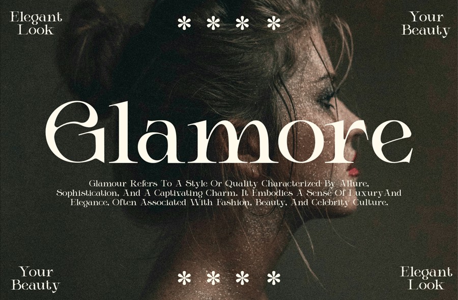 时尚优雅品牌杂志徽标设计衬线英文字体安装包 Elicen – Elegant Serif Font 设计素材 sucaiwan.com