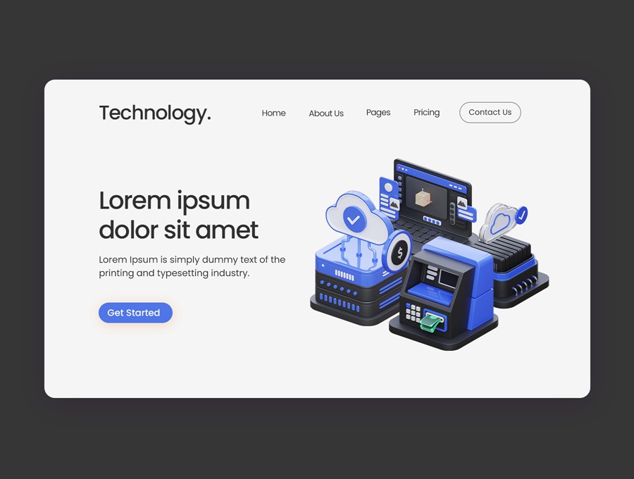 15款高级互联网技术数字货币云存储3D插图图标Icons设计Blender/PNG格式素材 Technology 3D Illustration 图标素材 sucaiwan.com