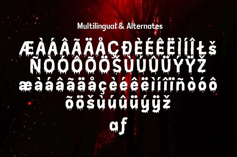 Lunturan恐怖主题英文字体 , sucaiwan.com