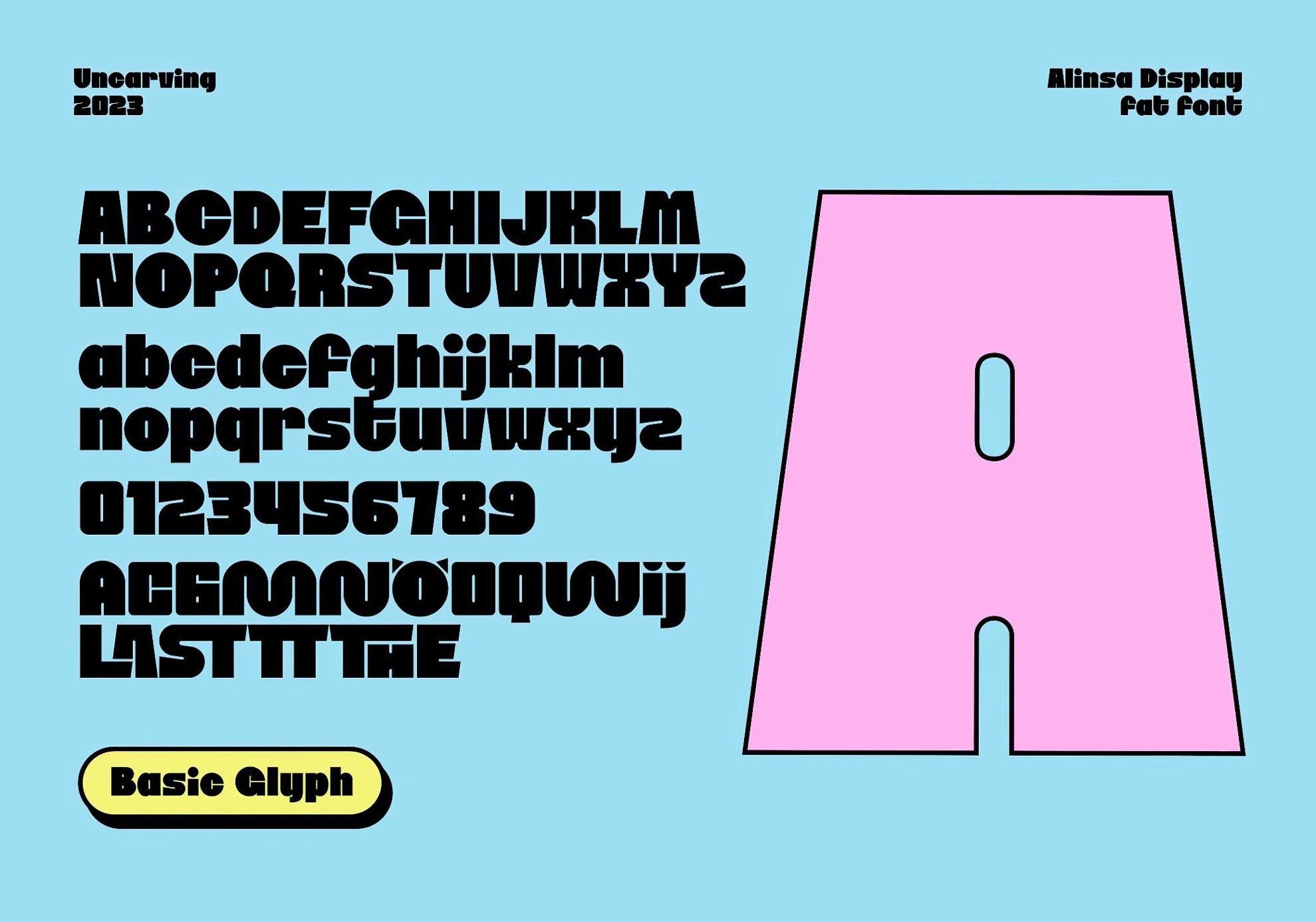 Alinsa - Display Font 简洁大胆趣味俏皮品牌海报设计贴纸形状无衬线字体 设计素材 第3张-素材湾丨精选海外优质设计素材资源 Alinsa - Display Font 简洁大胆趣味俏皮品牌海报设计贴纸形状无衬线字体 设计素材 sucaiwan.com