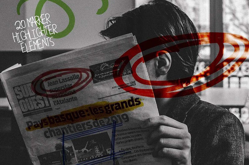 150+高清手绘涂鸦线条PNG素材 , sucaiwan.com