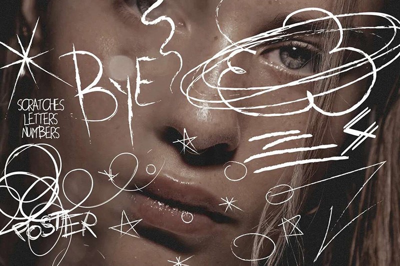 150+高清手绘涂鸦线条PNG素材 , sucaiwan.com