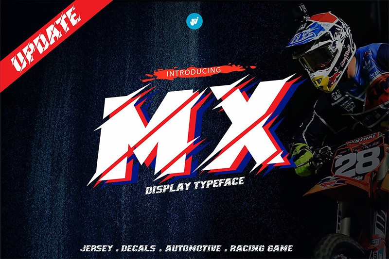 MX Motocross 运动感英文字体 , sucaiwan.com