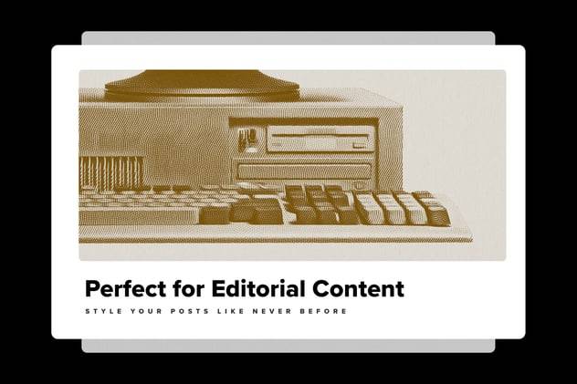 复古半色调颗粒纹理照片效果PS滤镜样机素材 Engraving Art Photo Effect 插件预设 sucaiwan.com