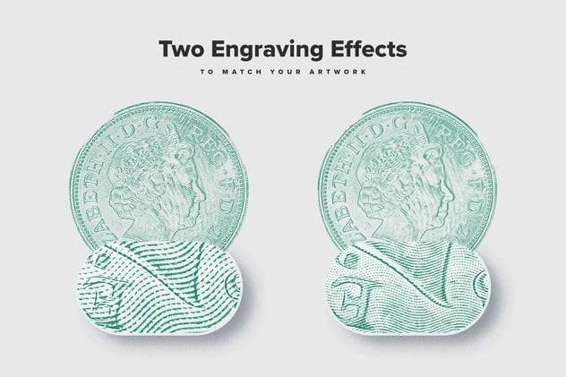 复古半色调颗粒纹理照片效果PS滤镜样机素材 Engraving Art Photo Effect 插件预设 sucaiwan.com