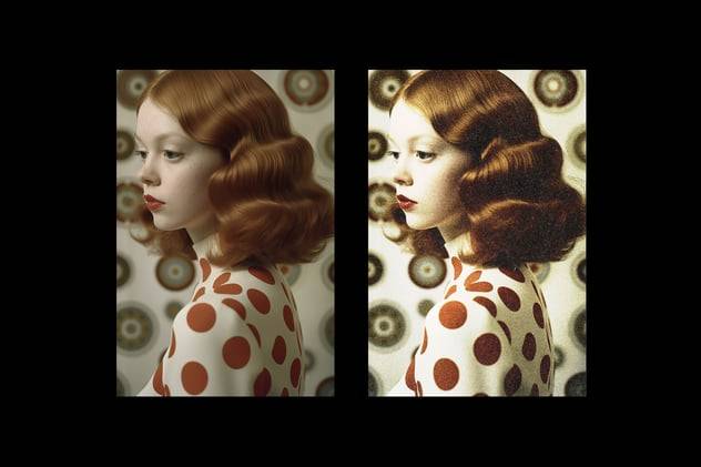 故障颗粒燥点复印打印照片效果PS特效滤镜样机 Colored Bad Print Photo Effect 插件预设 sucaiwan.com