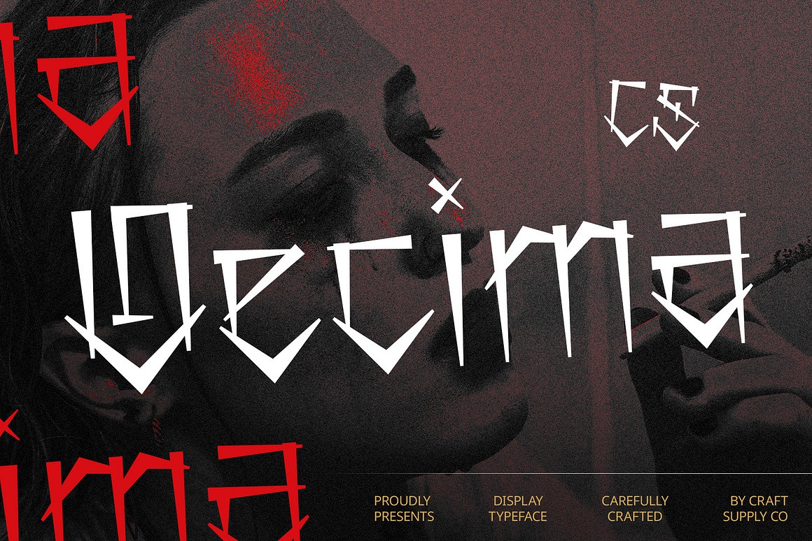 潮流前卫品牌海报徽标设计装饰英文字体安装包 Decima – Graffiti Font 设计素材 第1张-素材湾丨精选海外优质设计素材资源 潮流前卫品牌海报徽标设计装饰英文字体安装包 Decima – Graffiti Font 设计素材 sucaiwan.com