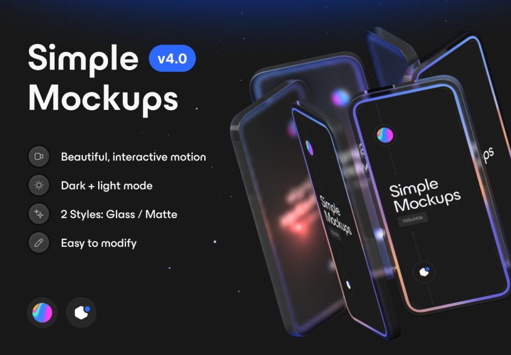 创意悬浮UI界面设计Phone手机展示效果图贴图样机Spline模板素材 Simple Mockups vol.4 样机素材 第1张-素材湾丨精选海外优质设计素材资源 创意悬浮UI界面设计Phone手机展示效果图贴图样机Spline模板素材 Simple Mockups vol.4 样机素材 sucaiwan.com