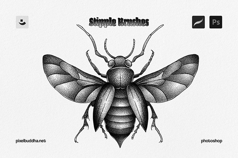 噪点阴影纹理PS+Procreate笔刷 , sucaiwan.com