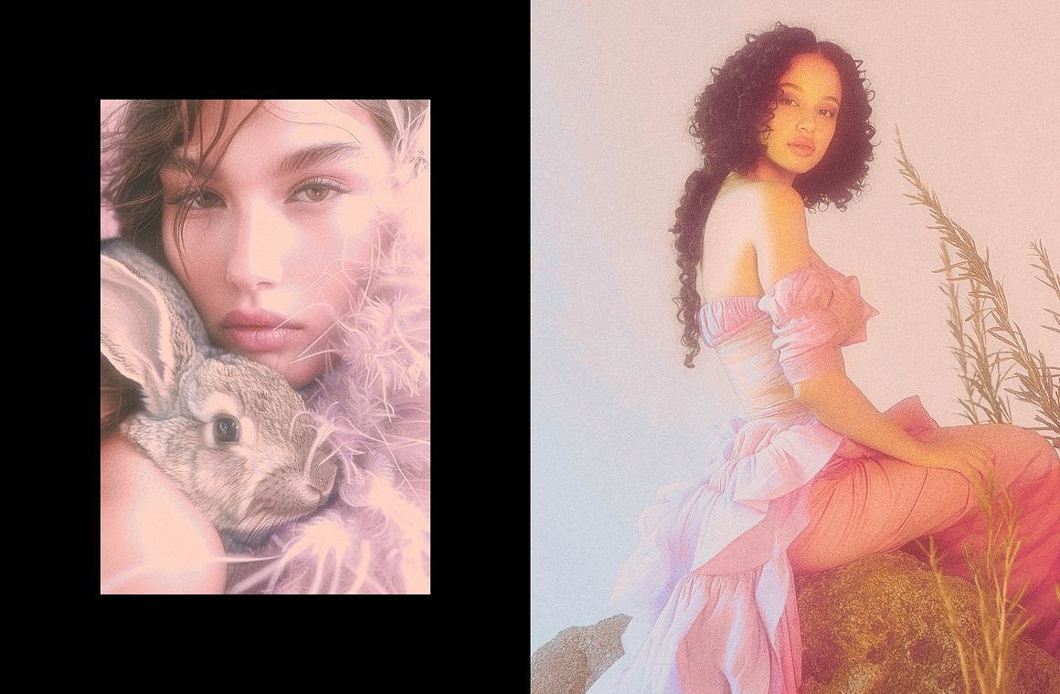 复古颗粒胶片电影艺术朦胧迷幻Y2K图片叠加滤镜PSD特效样机 Soft Photo Effect 插件预设 sucaiwan.com