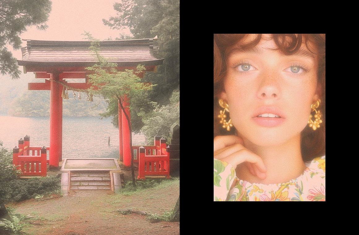 复古颗粒胶片电影艺术朦胧迷幻Y2K图片叠加滤镜PSD特效样机 Soft Photo Effect 插件预设 sucaiwan.com