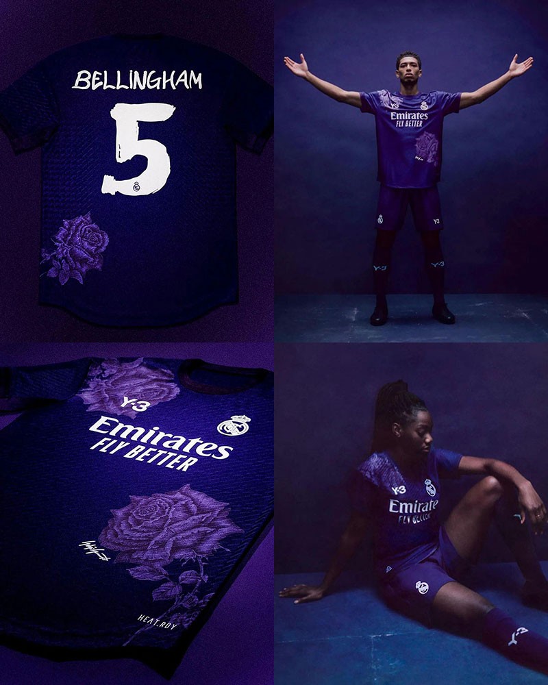 Y-3 x 皇马梦幻联动！联名球衣字体 , sucaiwan.com